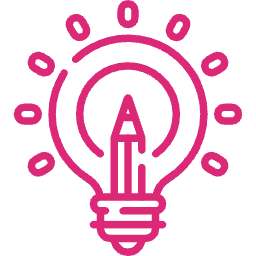 Ideas lightbulb icon representing creativity