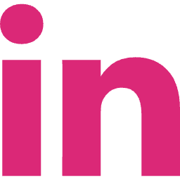 LinkedIn icon pink